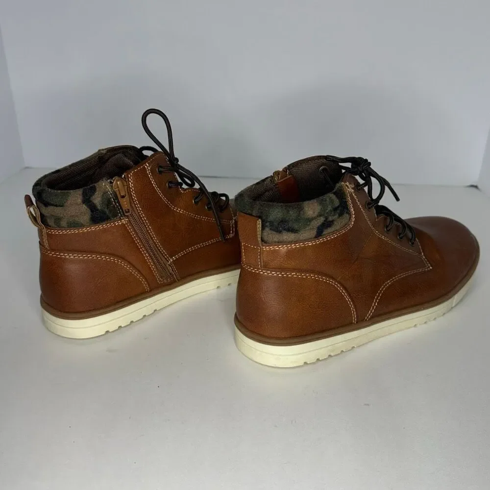 Thereabouts Newport Faux Leather Lace-Up Boots | Boys Size 6